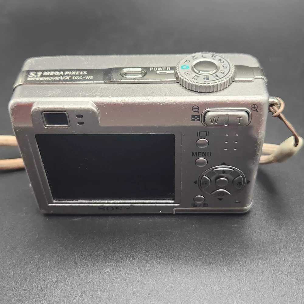 Sony Cyber-Shot DSC-W5 3x Optical Zoom For Parts Or Repair 512 MB Memory Stick